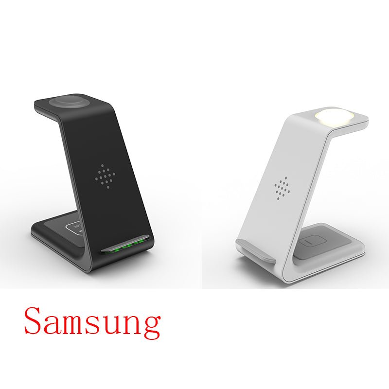 3 In 1 Fast Charging Station Wireless Charger Stand Wireless Quick Charge Dock For Phone Holder - Trend Vibe3 In 1 Fast Charging Station Wireless Charger Stand Wireless Quick Charge Dock For Phone HolderCJ dropshipping supplierWireless ChargerSamsung1Black 1White