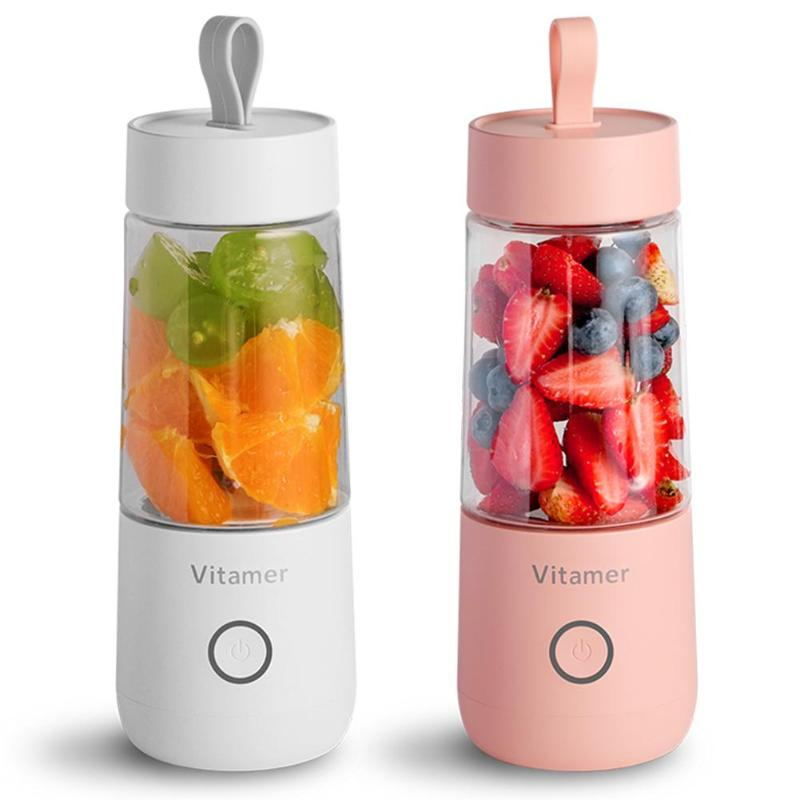350ml Portable Blender Juicer Electric USB Rechargeable Mixer Smoothie Slushy Cup Juice Blender Bottle USB Charging Kitchen Gadgets - Trend Vibe350ml Portable Blender Juicer Electric USB Rechargeable Mixer Smoothie Slushy Cup Juice Blender Bottle USB Charging Kitchen GadgetsCJ dropshipping supplier0Pink