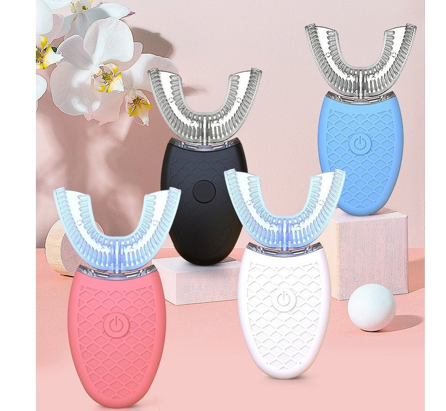 360 Degrees Intelligent Automatic Electric Toothbrush U Type 3 Modes Tooth Brush - Trend Vibe360 Degrees Intelligent Automatic Electric Toothbrush U Type 3 Modes Tooth BrushCJ dropshipping supplier0Pink