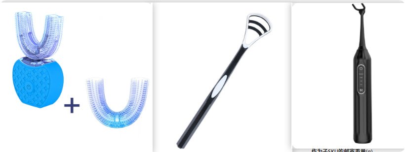 360 Degrees Intelligent Automatic Electric Toothbrush Waterproof U Type Tooth Brush Whitening Blue Light USB Charging - Trend Vibe360 Degrees Intelligent Automatic Electric Toothbrush Waterproof U Type Tooth Brush Whitening Blue Light USB ChargingCJ dropshipping supplier0Set2