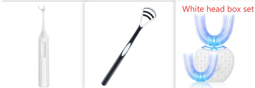 360 Degrees Intelligent Automatic Electric Toothbrush Waterproof U Type Tooth Brush Whitening Blue Light USB Charging - Trend Vibe360 Degrees Intelligent Automatic Electric Toothbrush Waterproof U Type Tooth Brush Whitening Blue Light USB ChargingCJ dropshipping supplier0Set5