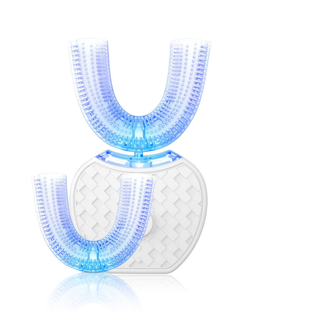 360 Degrees Intelligent Automatic Electric Toothbrush Waterproof U Type Tooth Brush Whitening Blue Light USB Charging - Trend Vibe360 Degrees Intelligent Automatic Electric Toothbrush Waterproof U Type Tooth Brush Whitening Blue Light USB ChargingCJ dropshipping supplier0White head box set