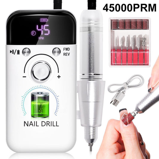 45000 Turn Nail Polishing Machine Professional Nail Polish Remover - Trend Vibe45000 Turn Nail Polishing Machine Professional Nail Polish RemoverCJ dropshipping supplier0White